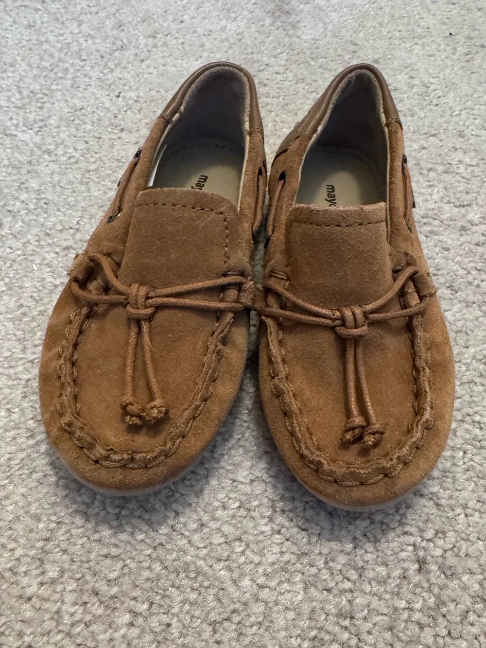 Mayoral Tan Suede Moccasin Loafers for Men